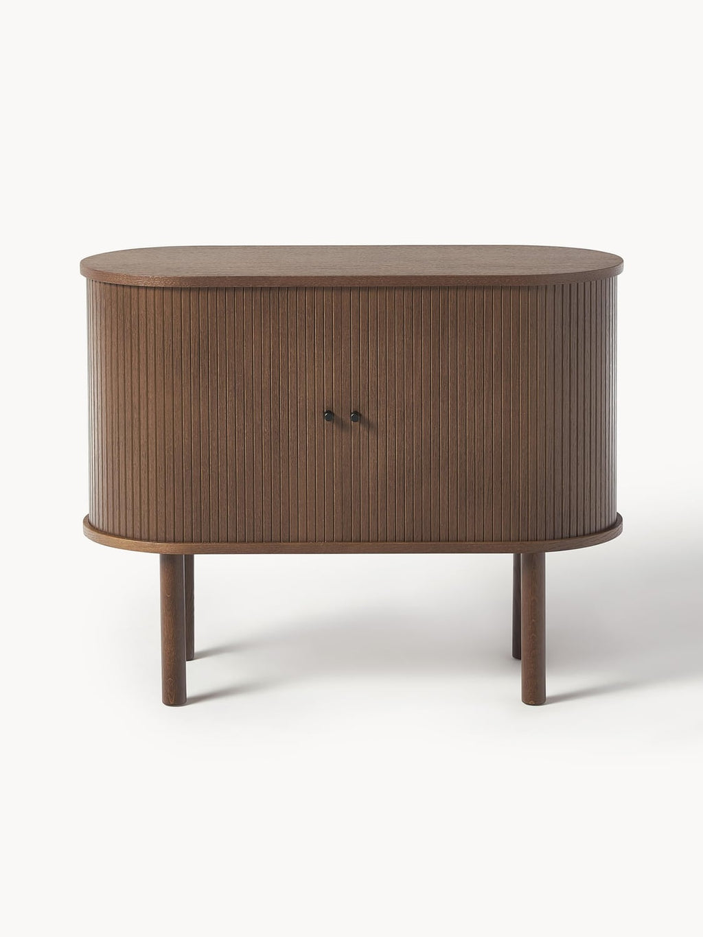 Calary Small Sideboard with Fluted Front — Dark Grey