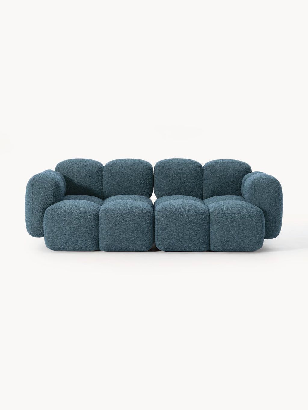 Tayla Modular Sofa (3-seater) in Bouclé — Petrol