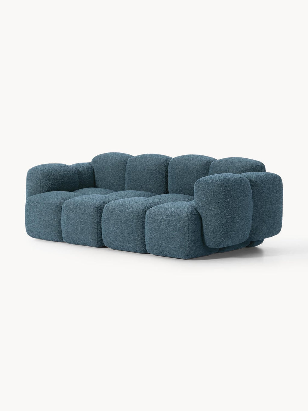 Tayla Modular Sofa (3-seater) in Bouclé — Petrol
