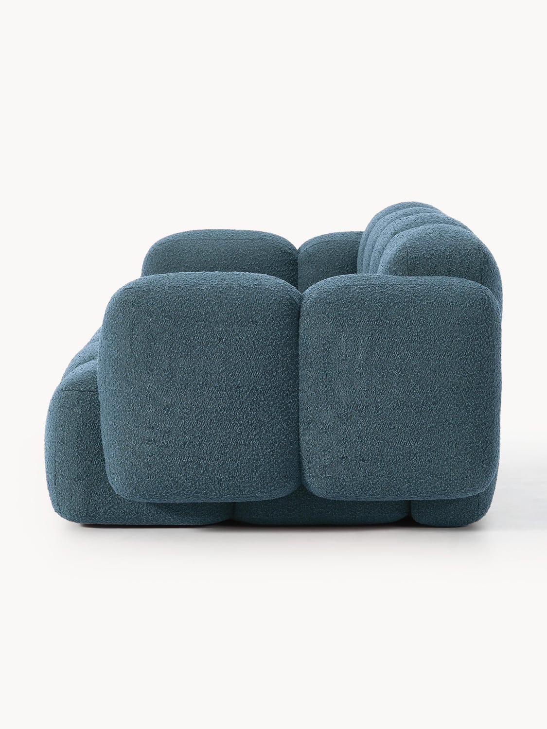 Tayla Modular Sofa (3-seater) in Bouclé — Petrol