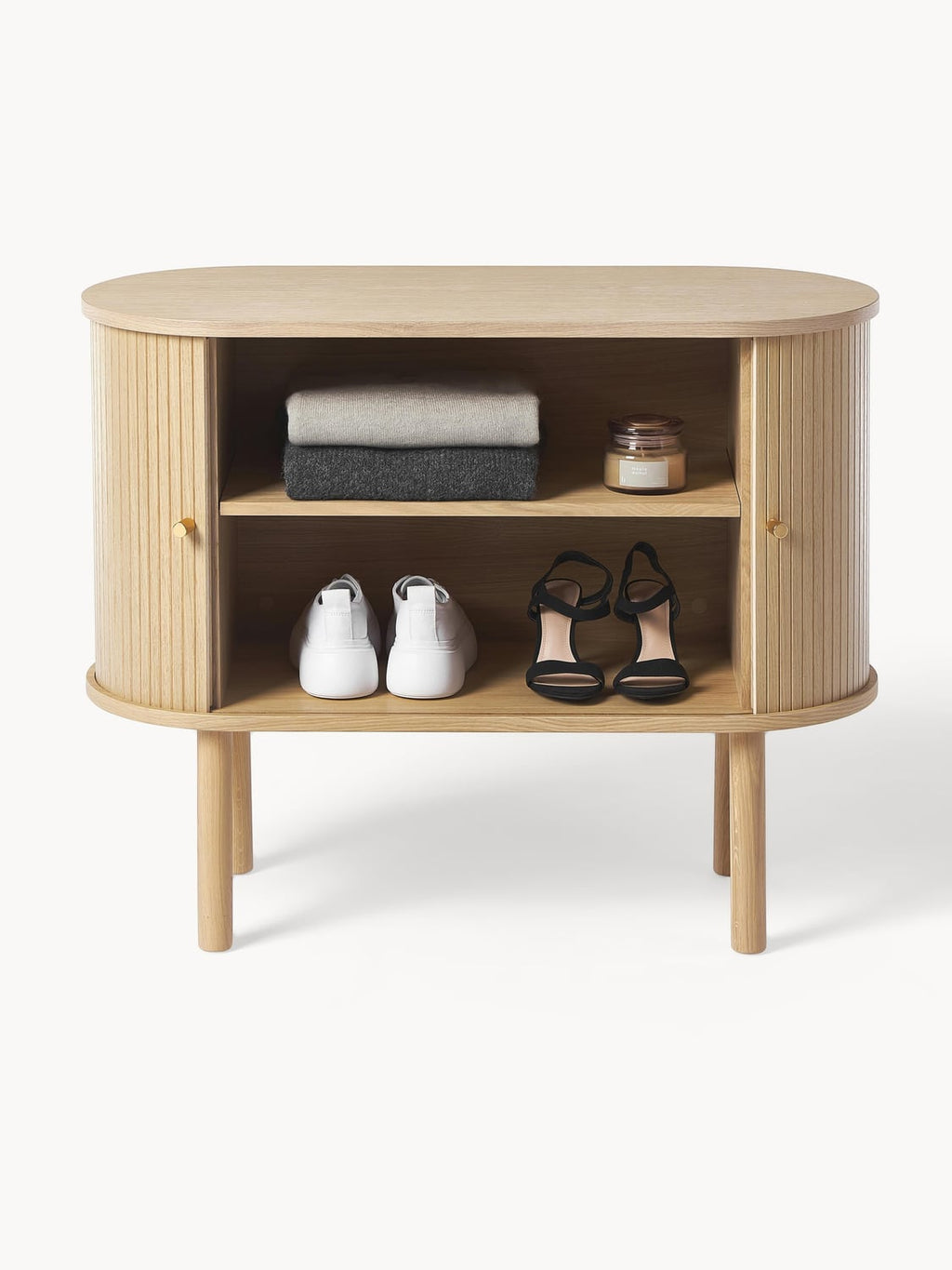 Calary Small Sideboard with Fluted Front — Sand