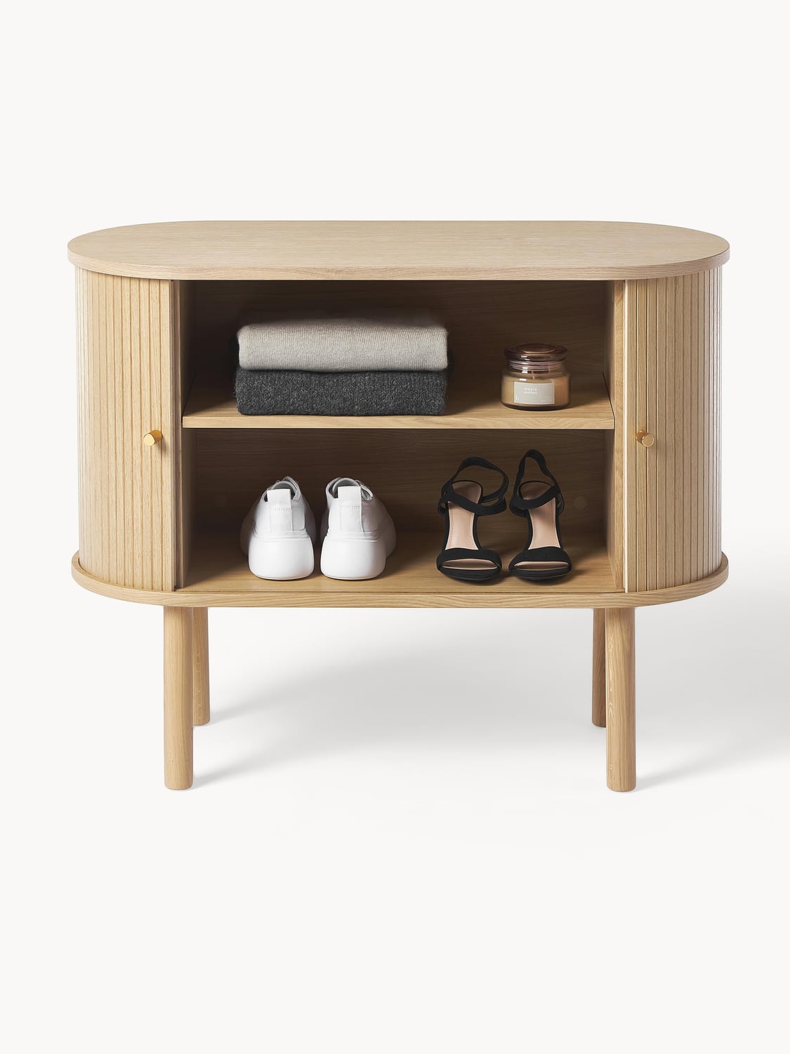 Calary Small Sideboard with Fluted Front — Sand