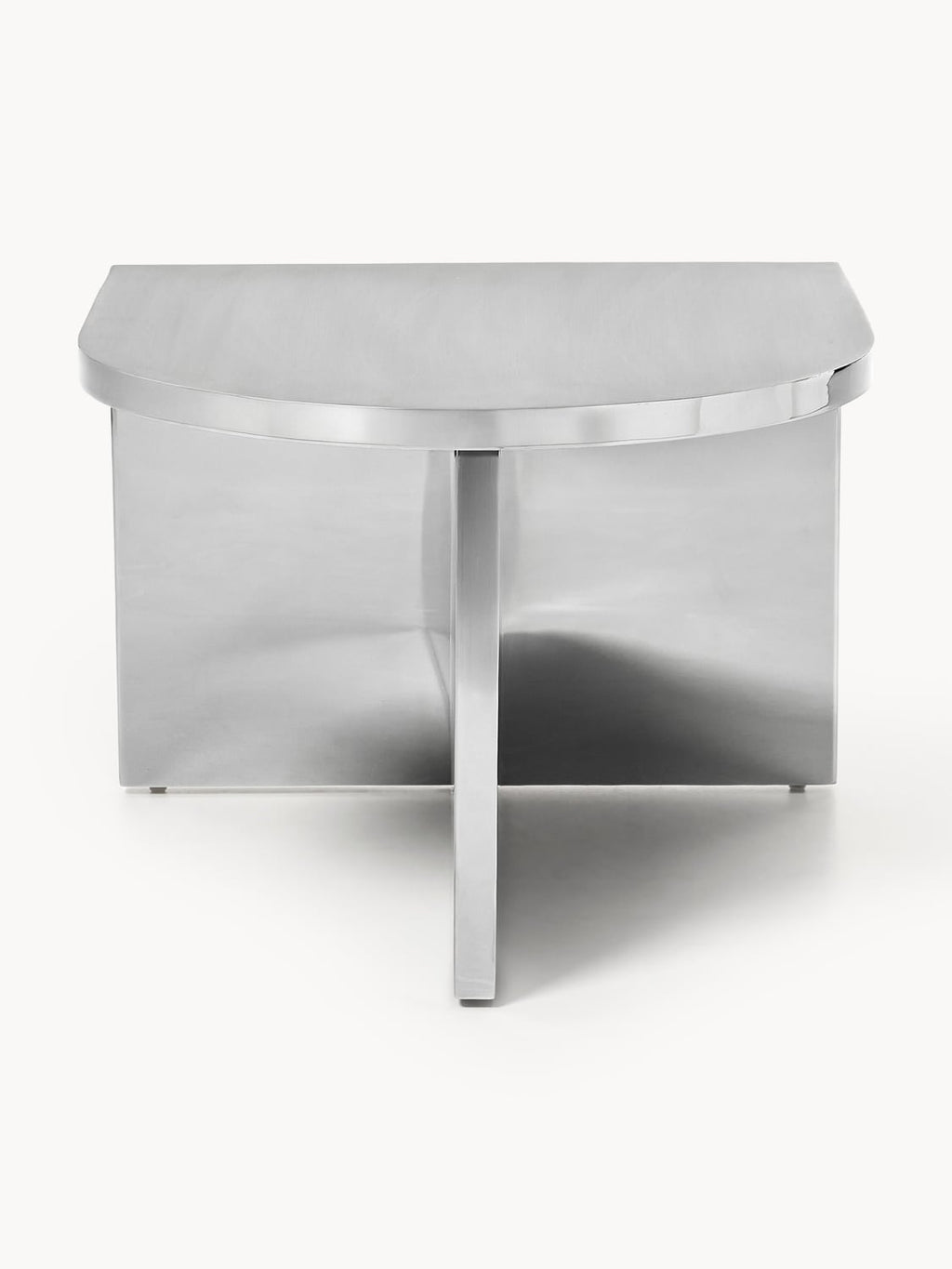 Leander Oval Coffee Table in Metal
