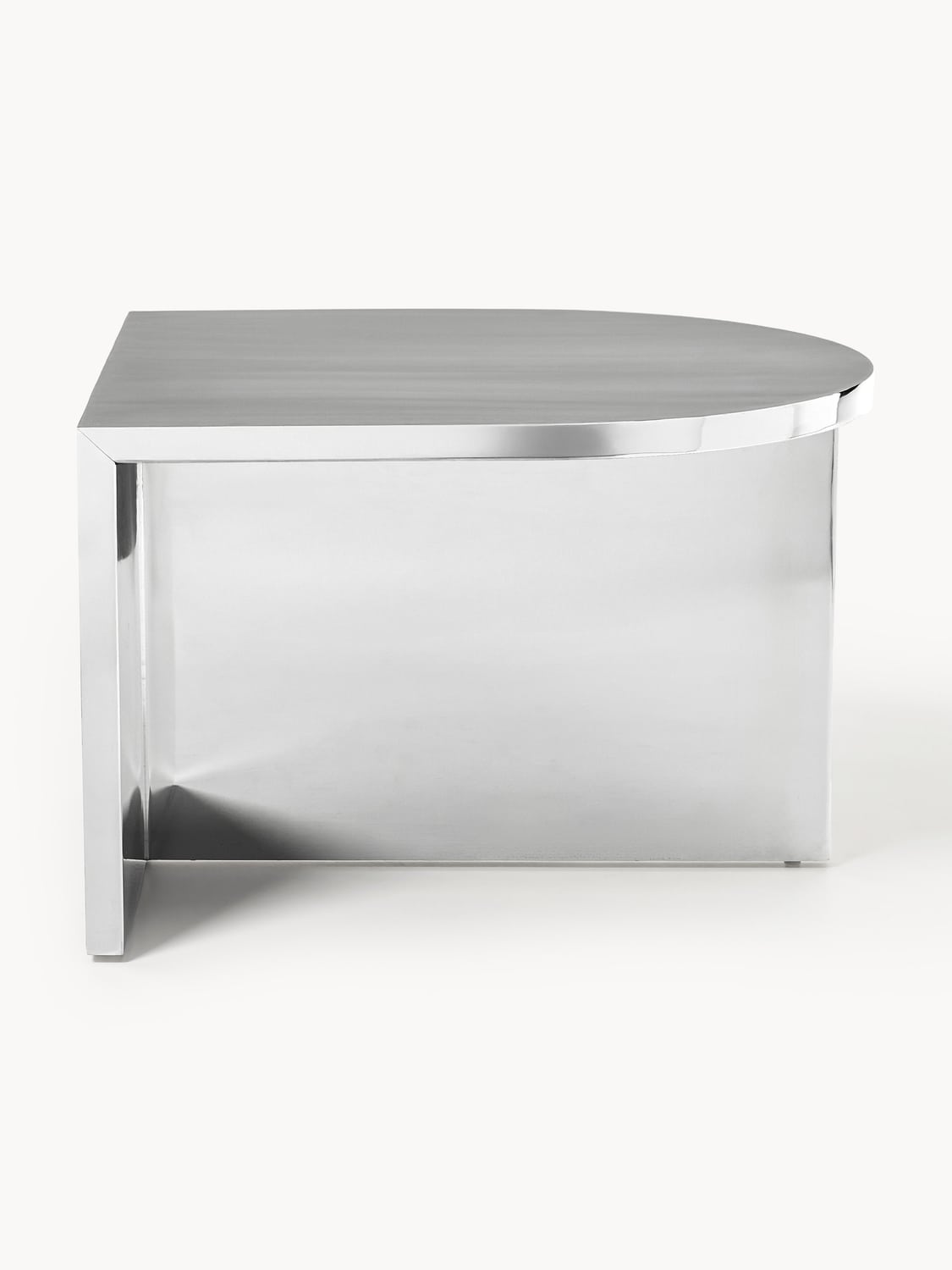 Leander Oval Coffee Table in Metal
