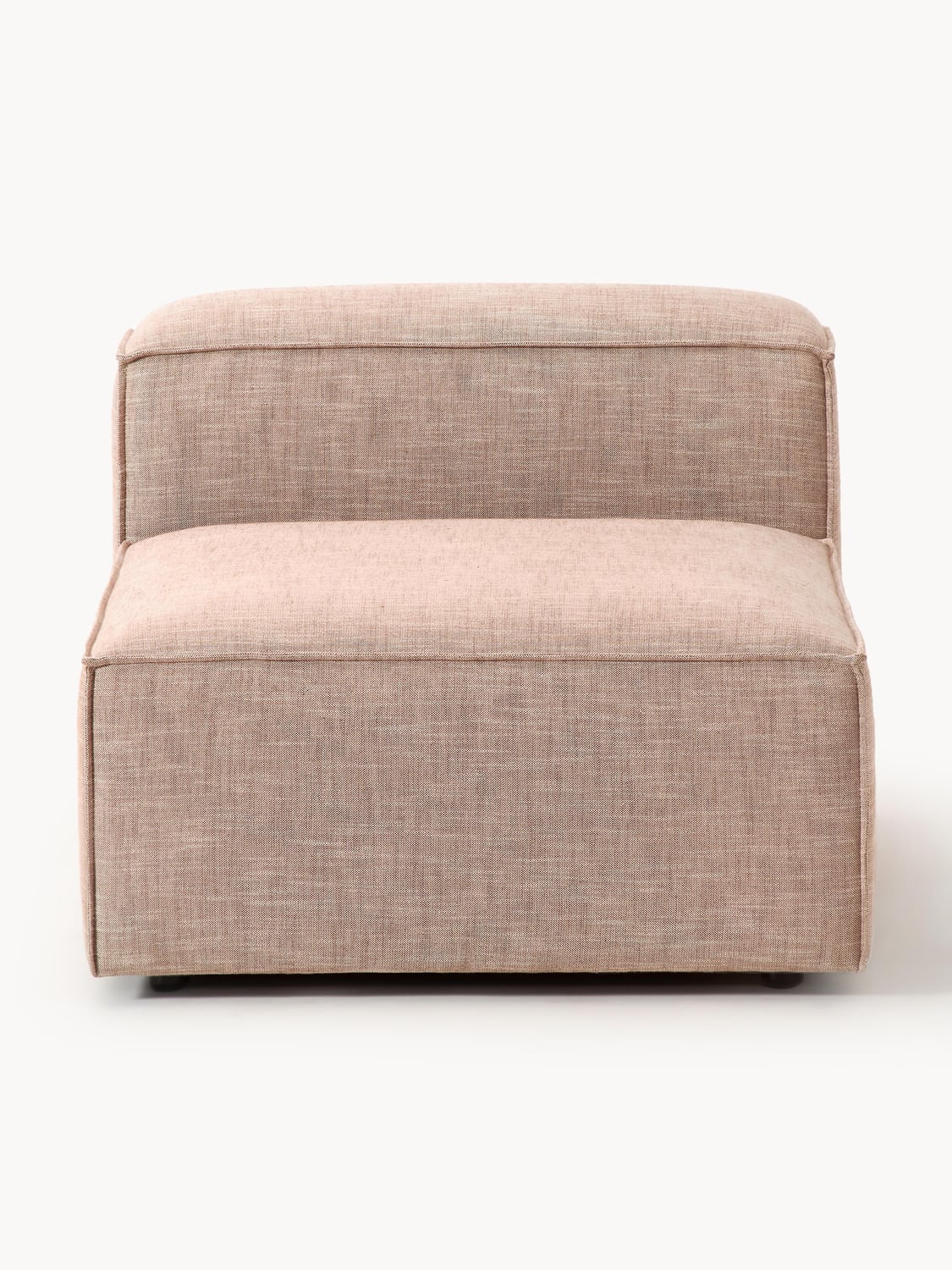 Lennon Middle Module in Linen Blend — Warm Grey