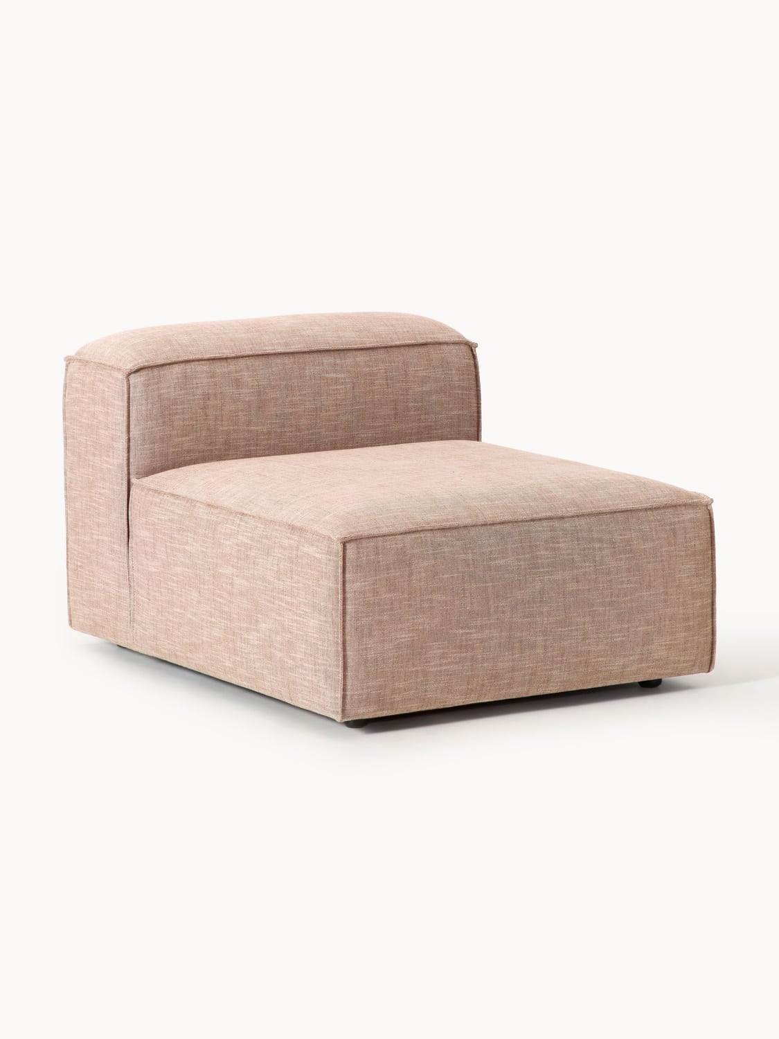Lennon Middle Module in Linen Blend — Warm Grey
