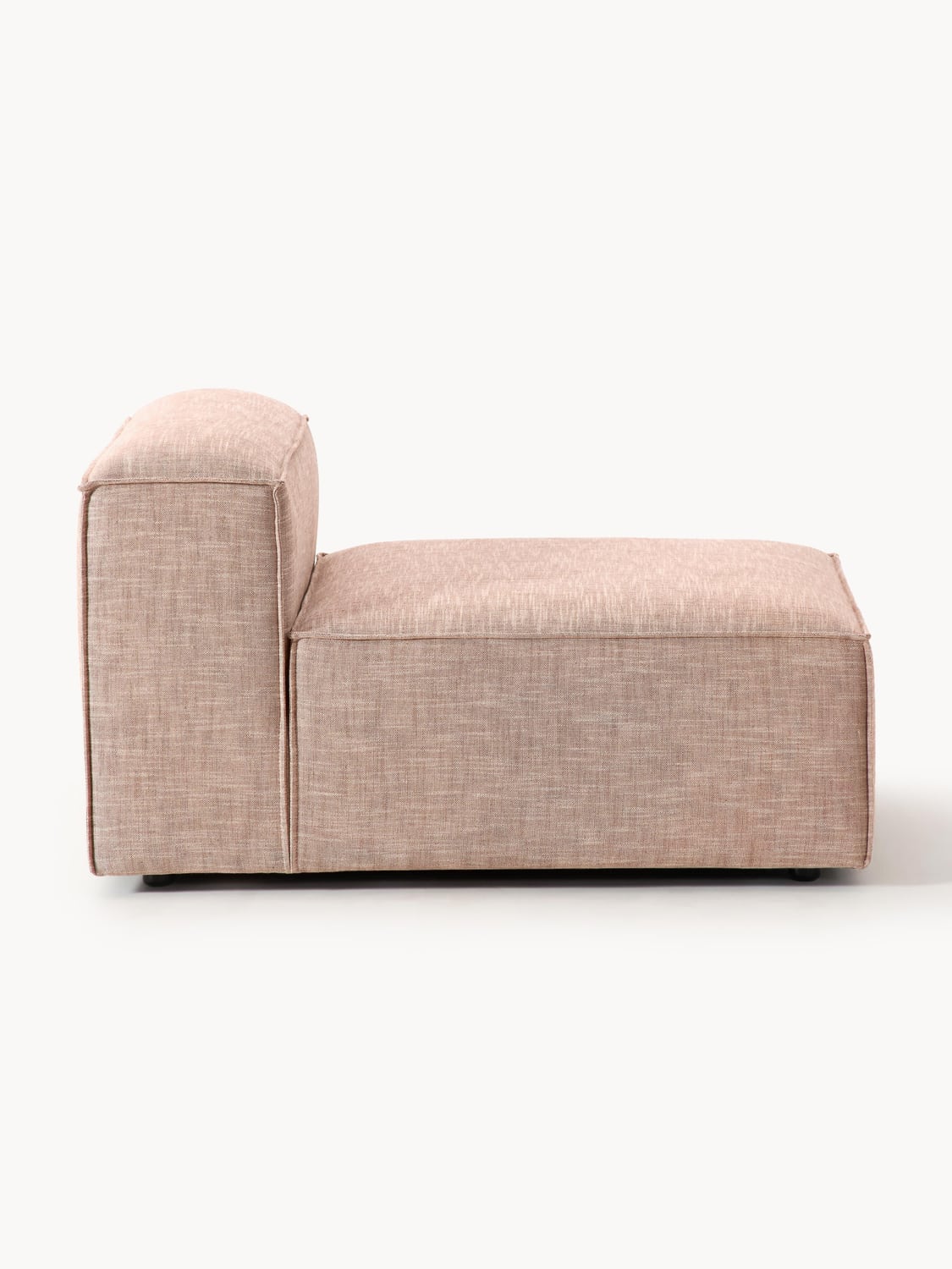 Lennon Middle Module in Linen Blend — Warm Grey
