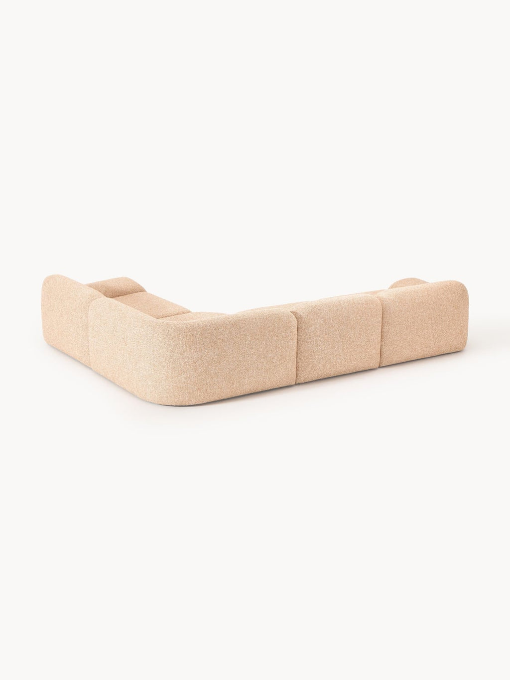 Wolke Modular Bouclé Corner Sofa (4-seater) — Beige