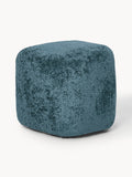 Wolke Tall Ottoman in Teddy Bouclé — Teal