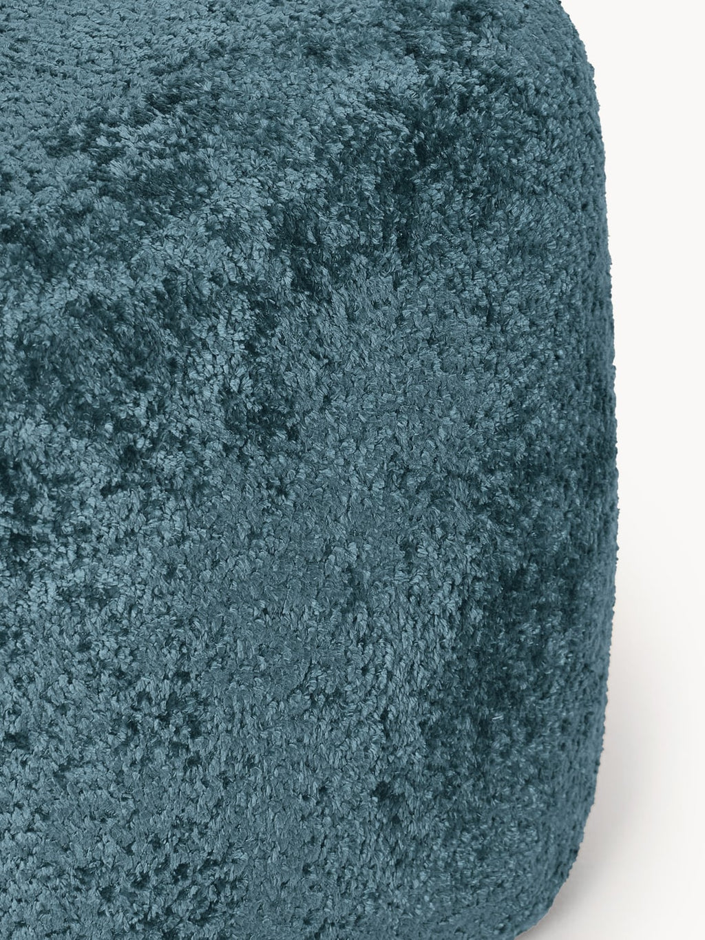 Wolke Tall Ottoman in Teddy Bouclé — Teal