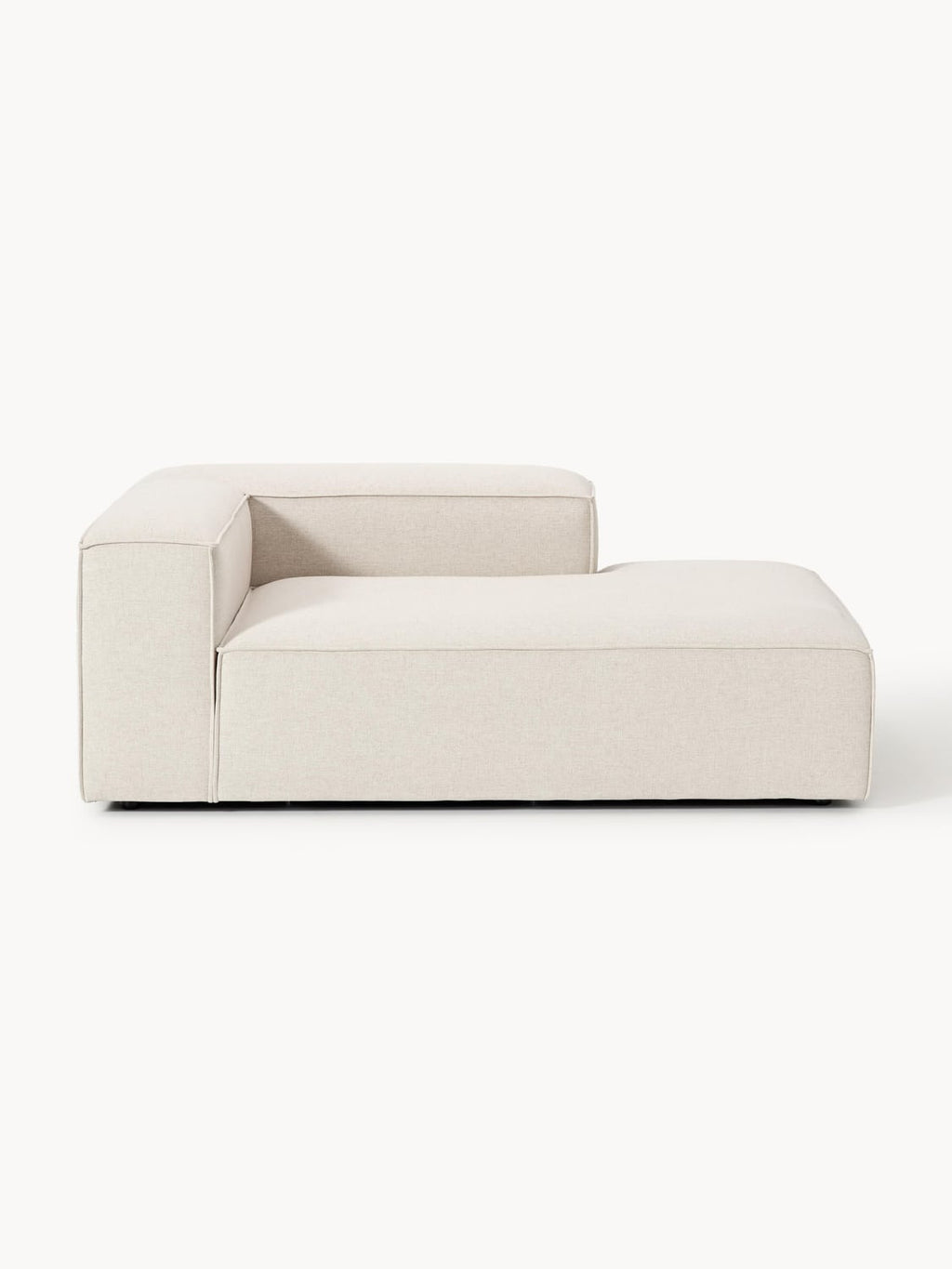 Lennon Ottoman Corner Module in Linen Blend — Off-White