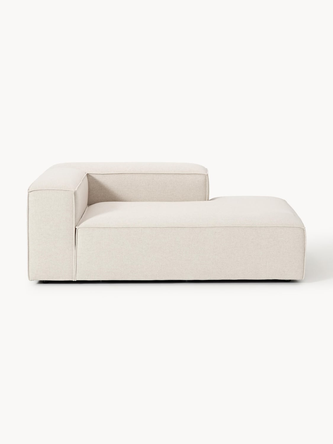 Lennon Ottoman Corner Module in Linen Blend — Off-White