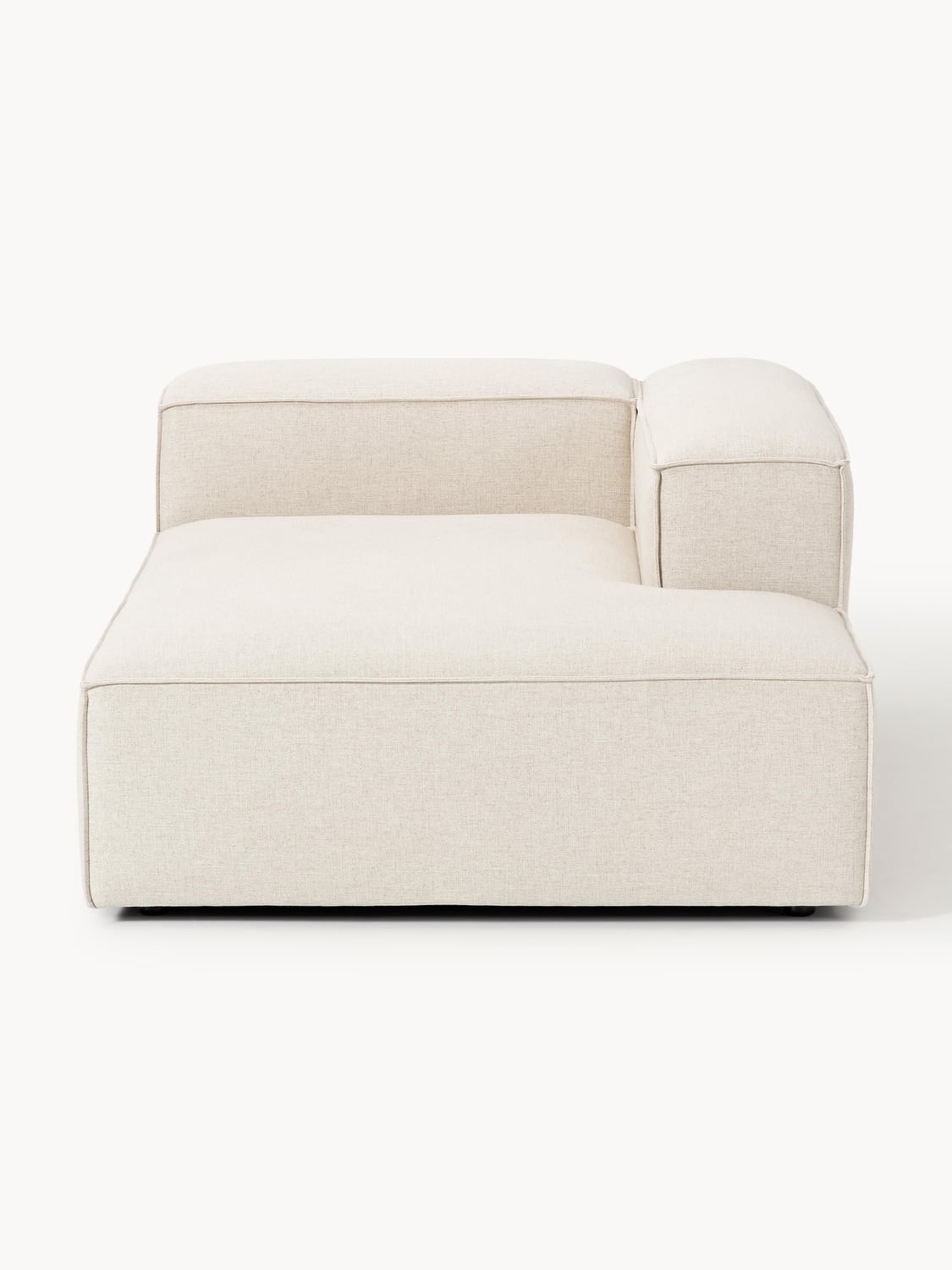 Lennon Ottoman Corner Module in Linen Blend — Off-White