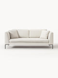 Emma Sofa (3-seater) with Metal Legs — Pearl Grey