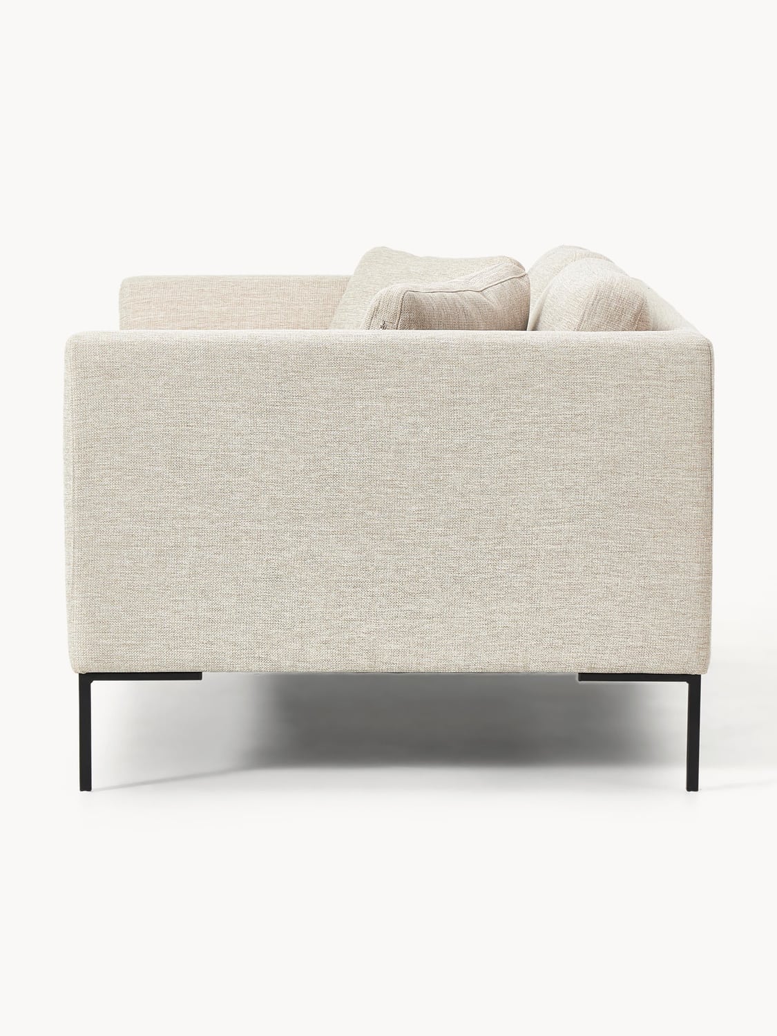 Emma Sofa (3-seater) with Metal Legs — Mist Grey