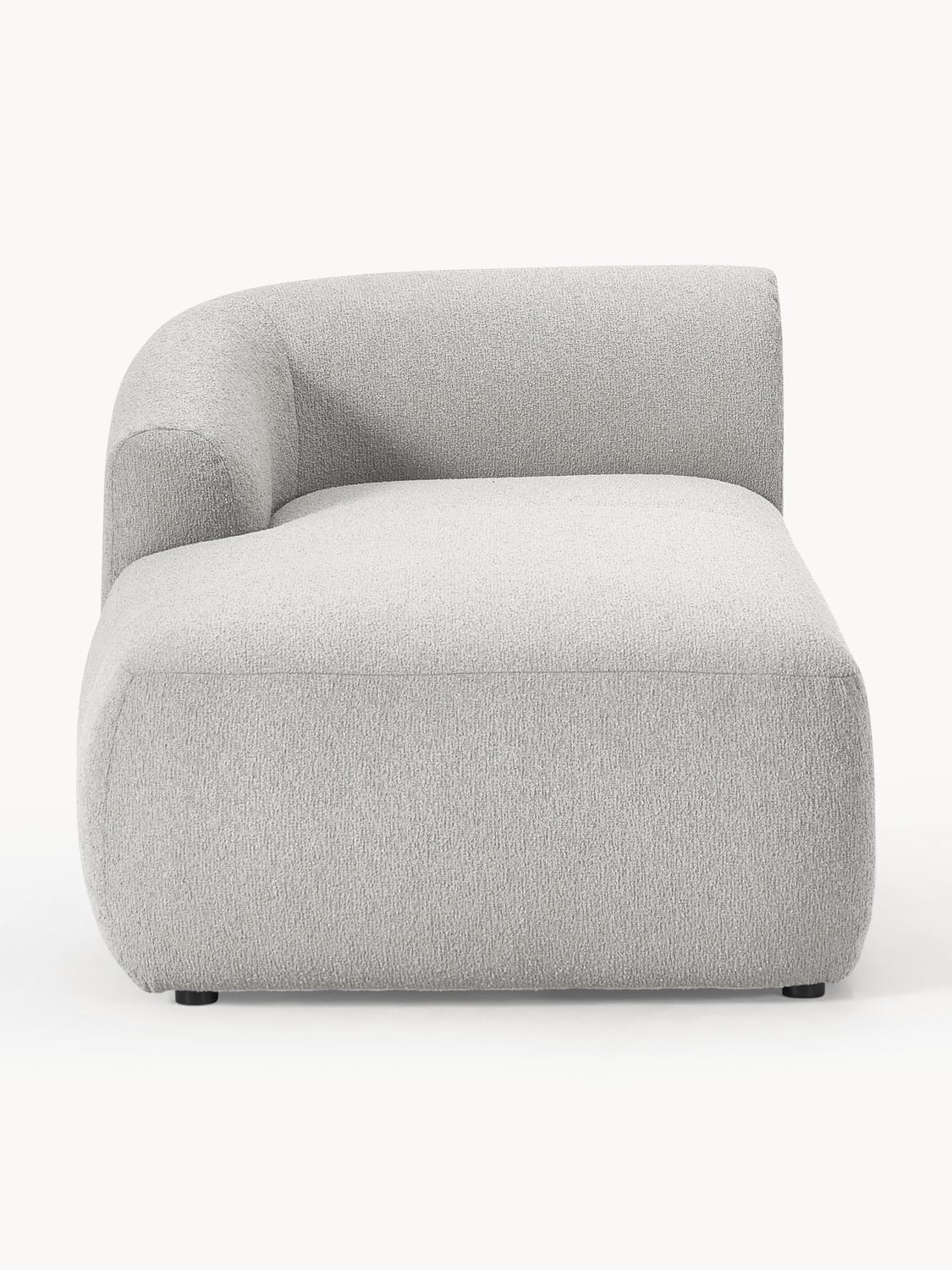 Sofia Bouclé-Chaise-Corner Module — Lilac