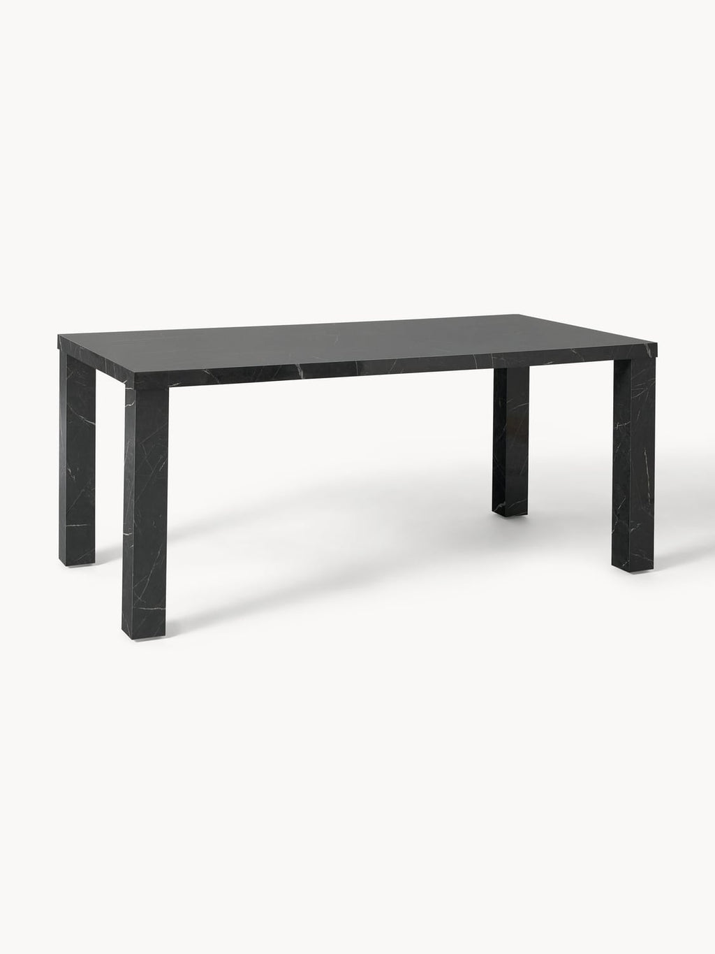 Carl Dining Table in Marble-Look, 180 x 90 cm — Grey