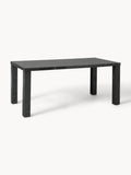 Carl Dining Table in Marble-Look, 180 x 90 cm — Grey