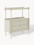 Rio Shelving Unit with Drawers — Oatmeal