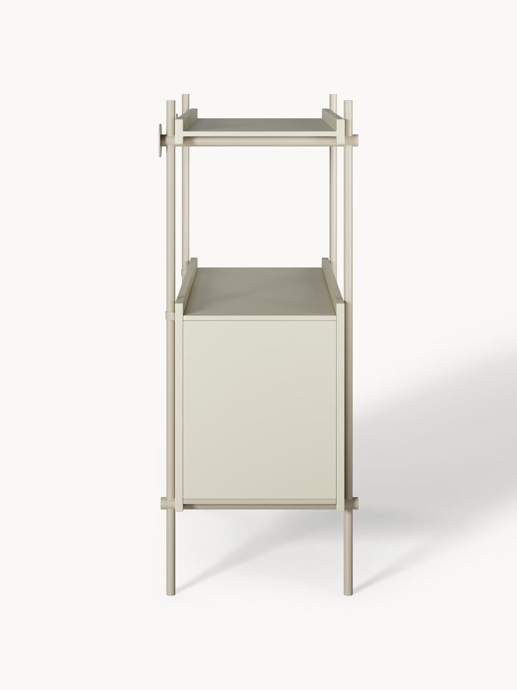Rio Shelving Unit with Drawers — Oatmeal