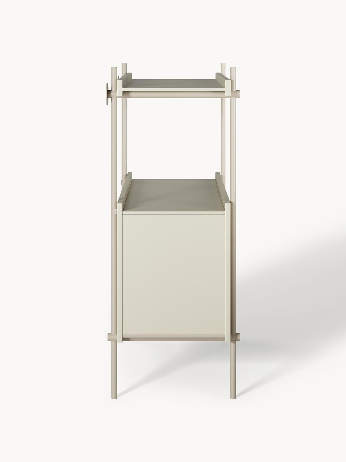 Rio Shelving Unit with Drawers — Oatmeal