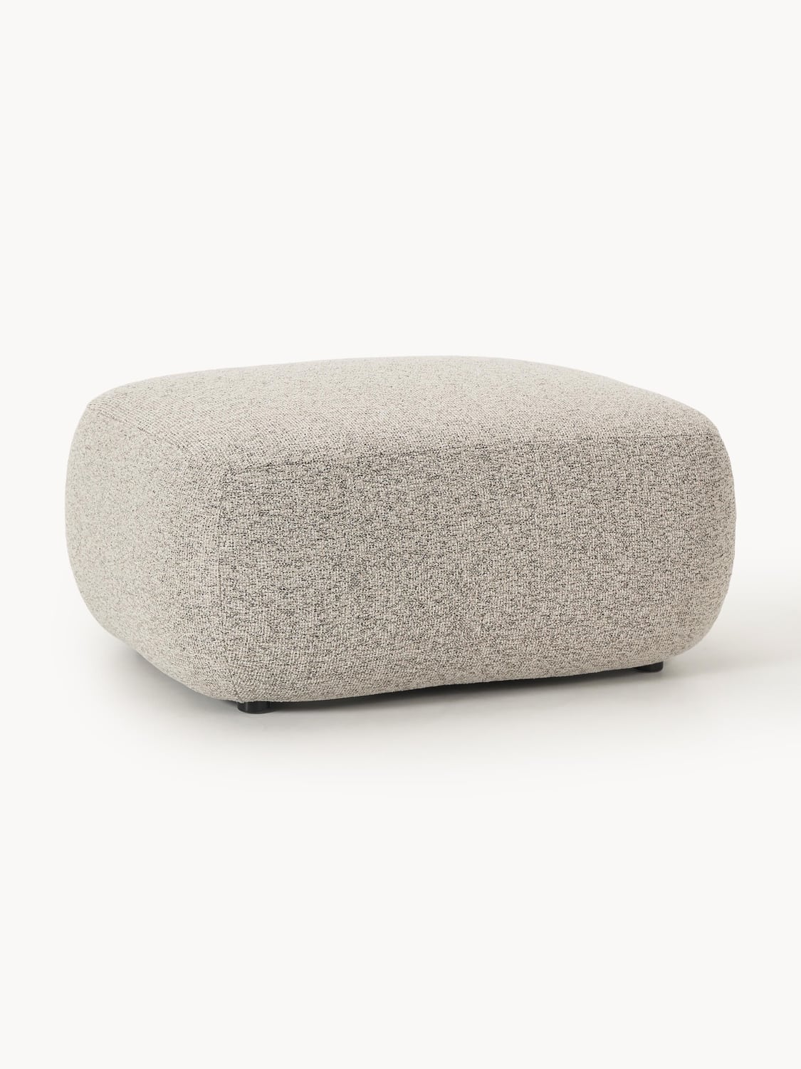 Sofia Bouclé Ottoman — Oatmeal