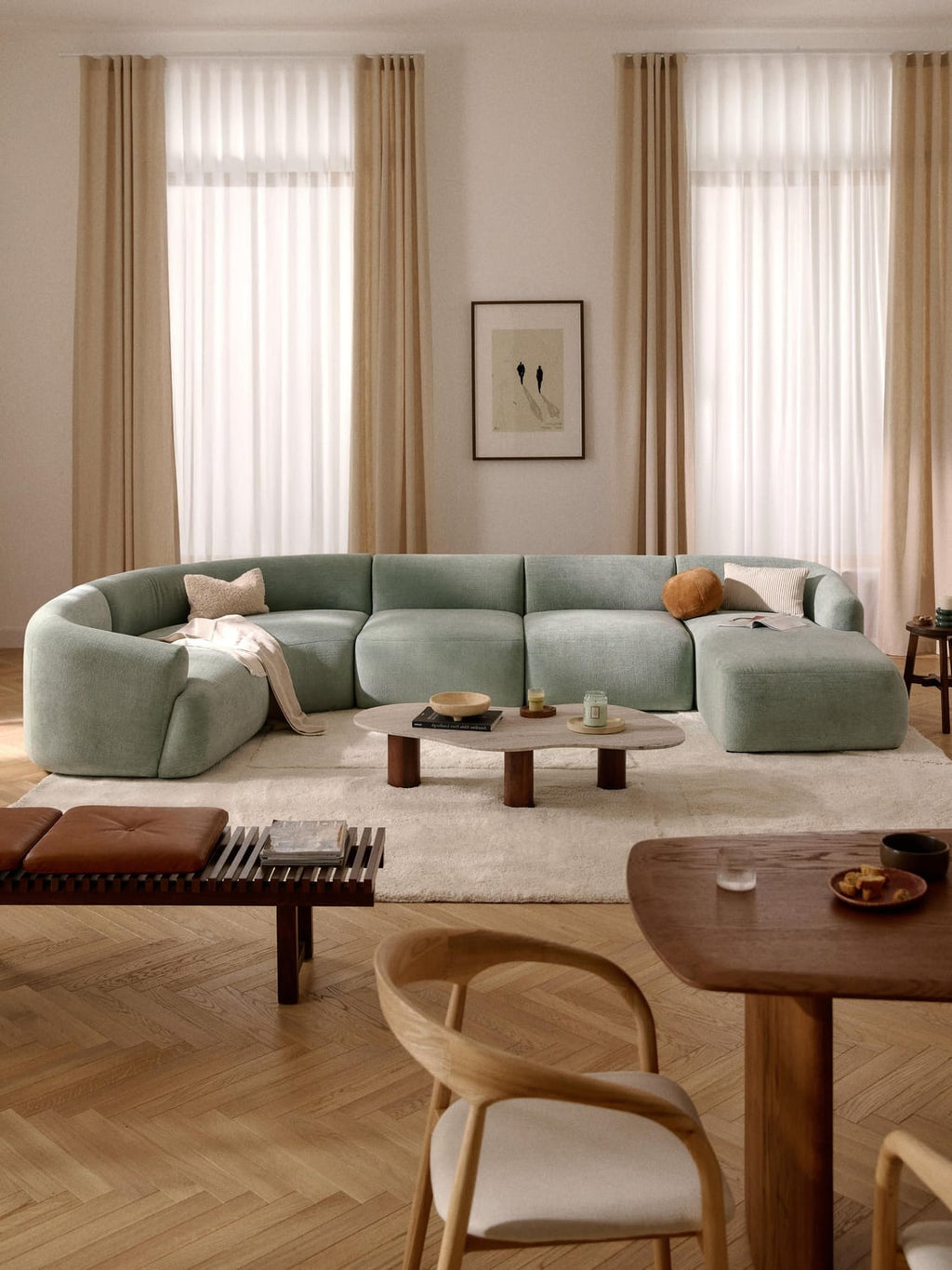 Sofia Modular XL Sofa — Light Grey