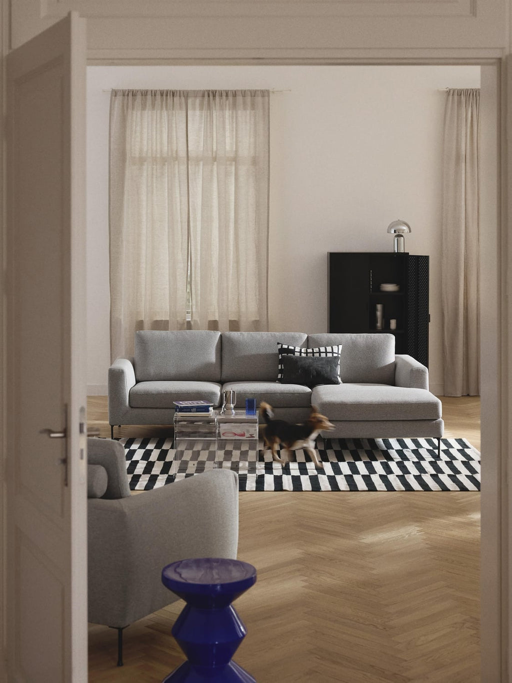 Cucita Corner Sofa (3-seater) — Grey
