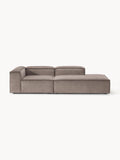 Lennon Modular Ottoman in Corduroy — Mushroom