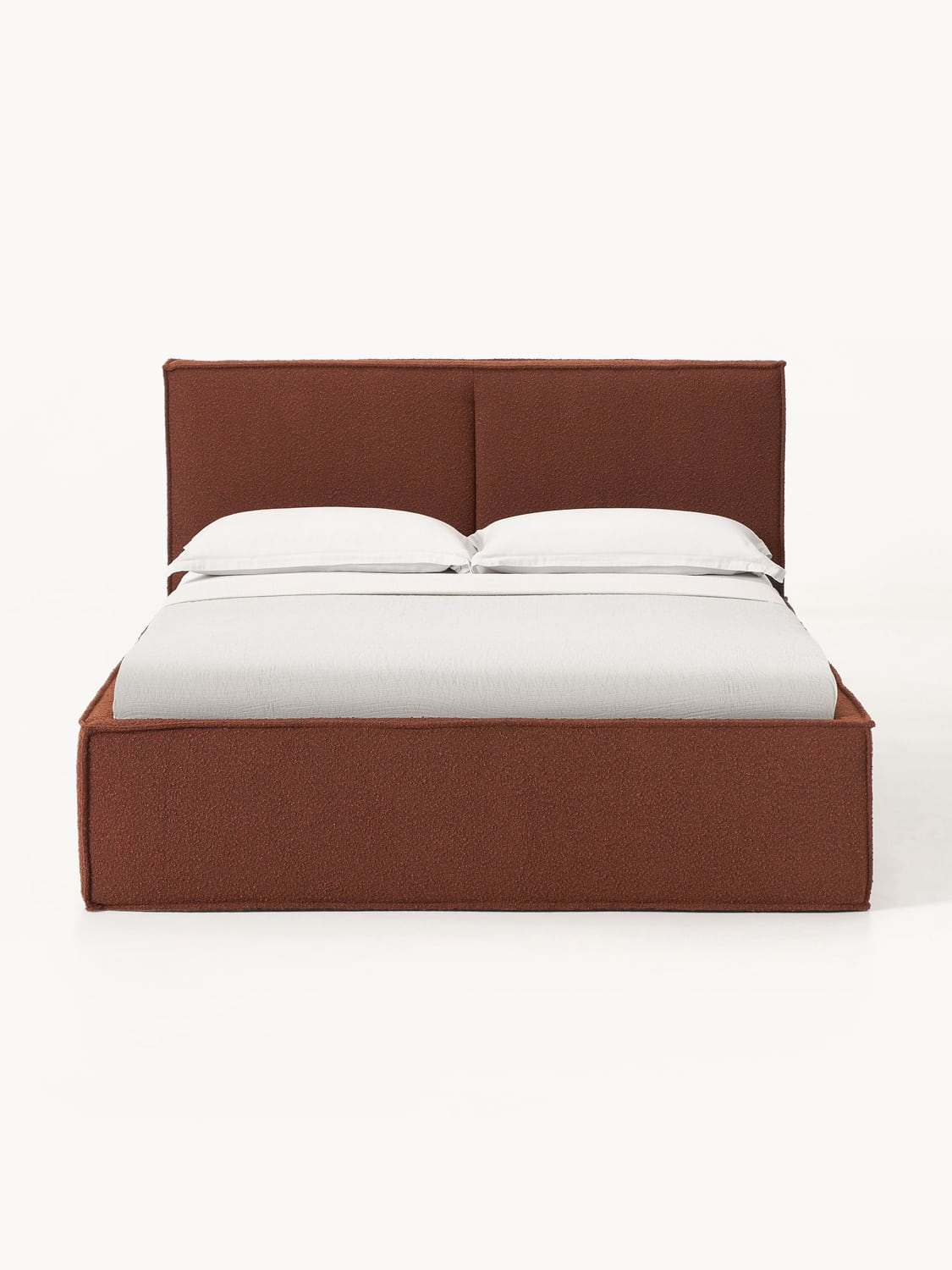 Dream Bouclé Upholstered Bed — Slate Grey