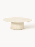 Jael Round XL-Coffee Table with Travertine Effect