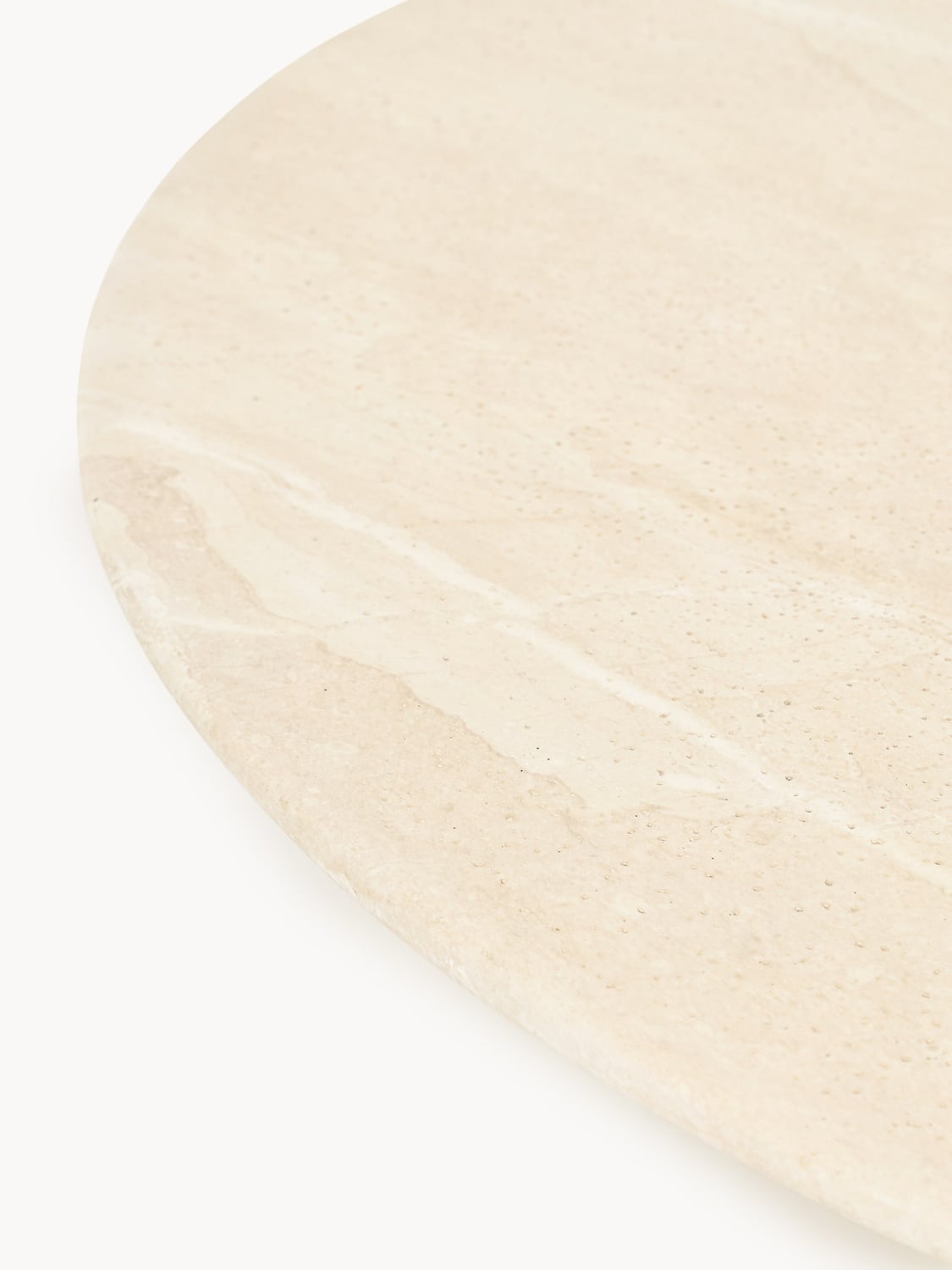 Jael Round XL-Coffee Table with Travertine Effect