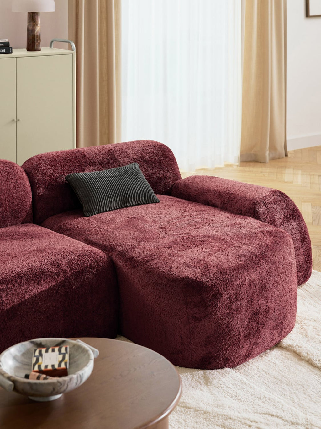 Wolke Teddy Bouclé-Chaise — Brown