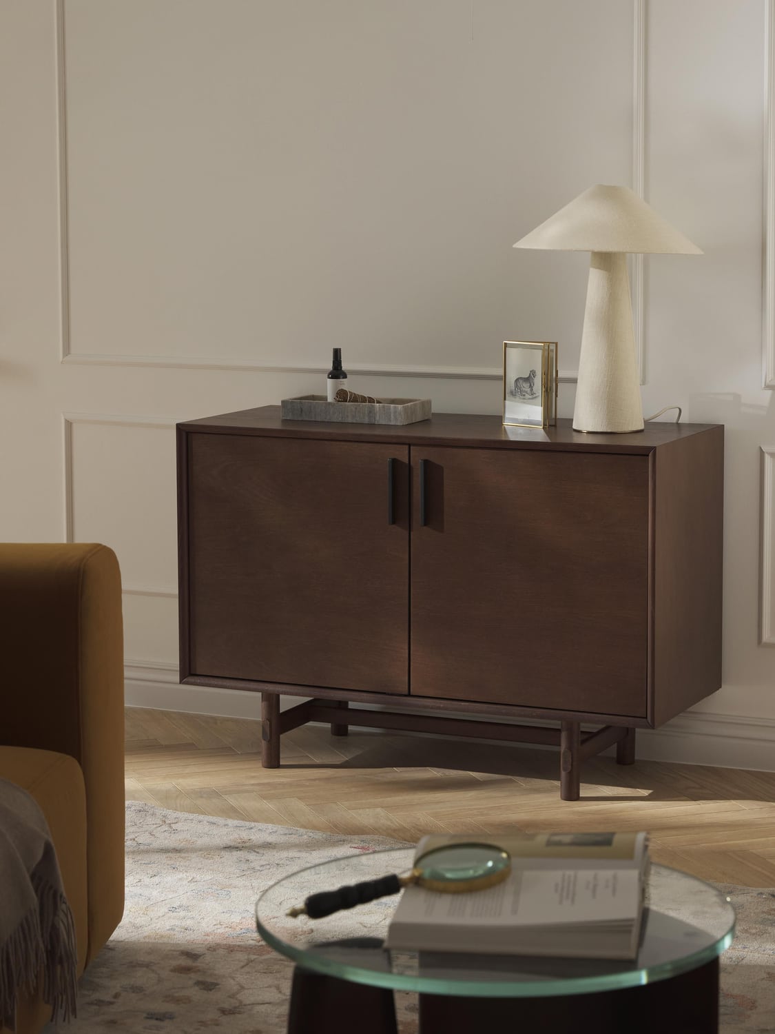 Diana Small Sideboard in Oak — Brown