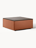 Lennon Sofa Ottoman with Storage — Caramel