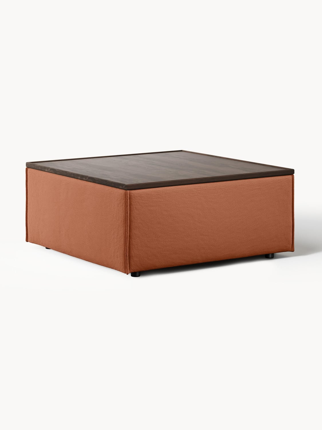 Lennon Sofa Ottoman with Storage — Caramel