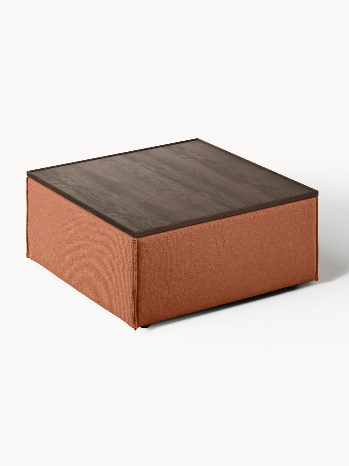 Lennon Sofa Ottoman with Storage — Caramel