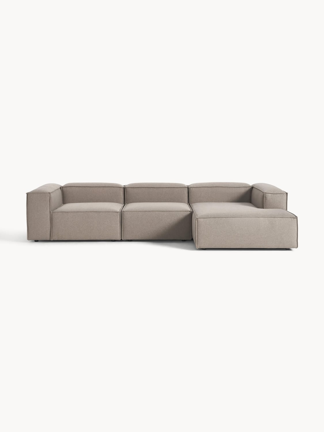 Lennon Modular Corner Sofa (4-seater) — Taupe