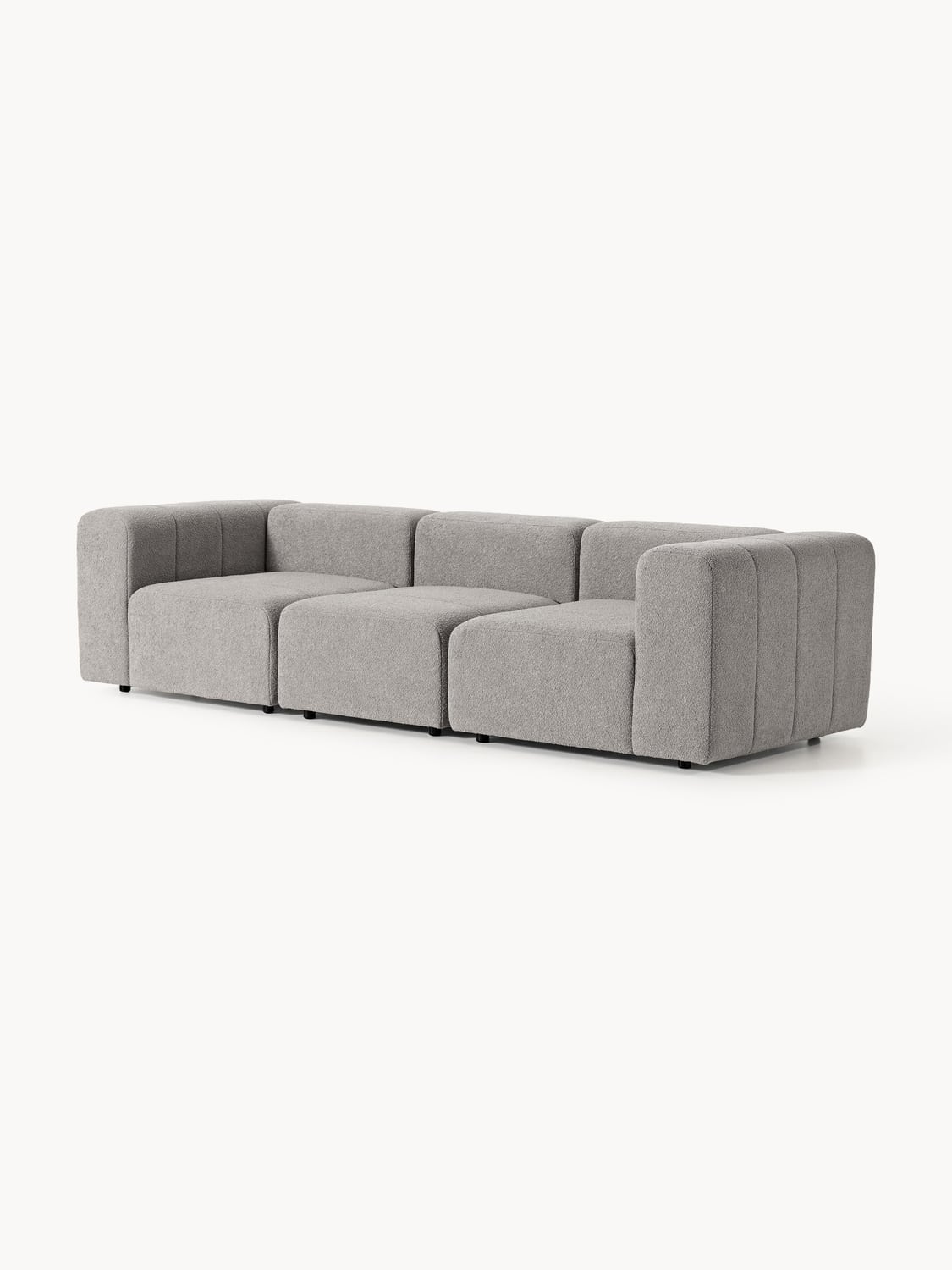 Lena Modular Bouclé Sofa (4-seater) — Taupe