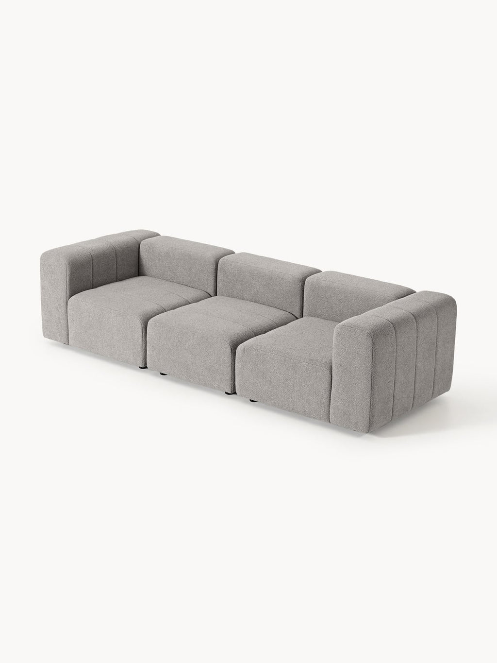 Lena Modular Bouclé Sofa (4-seater) — Taupe