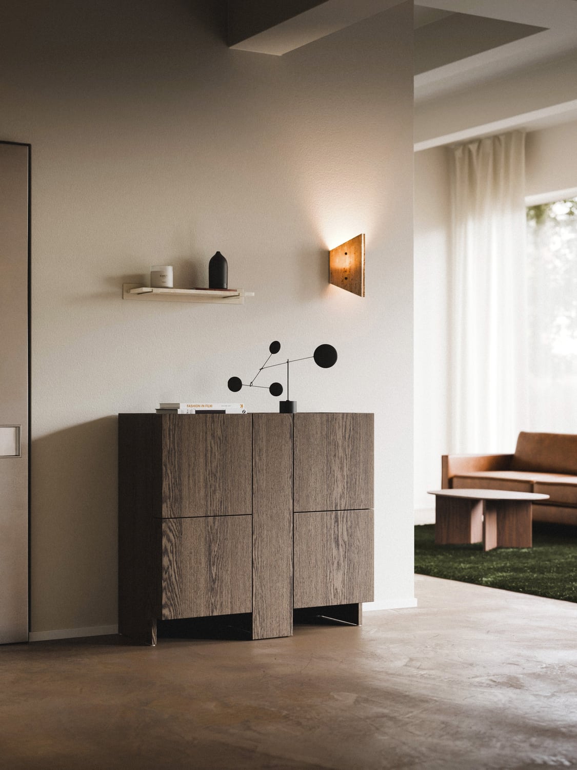 Arden Wood-Highboard — Chocolate