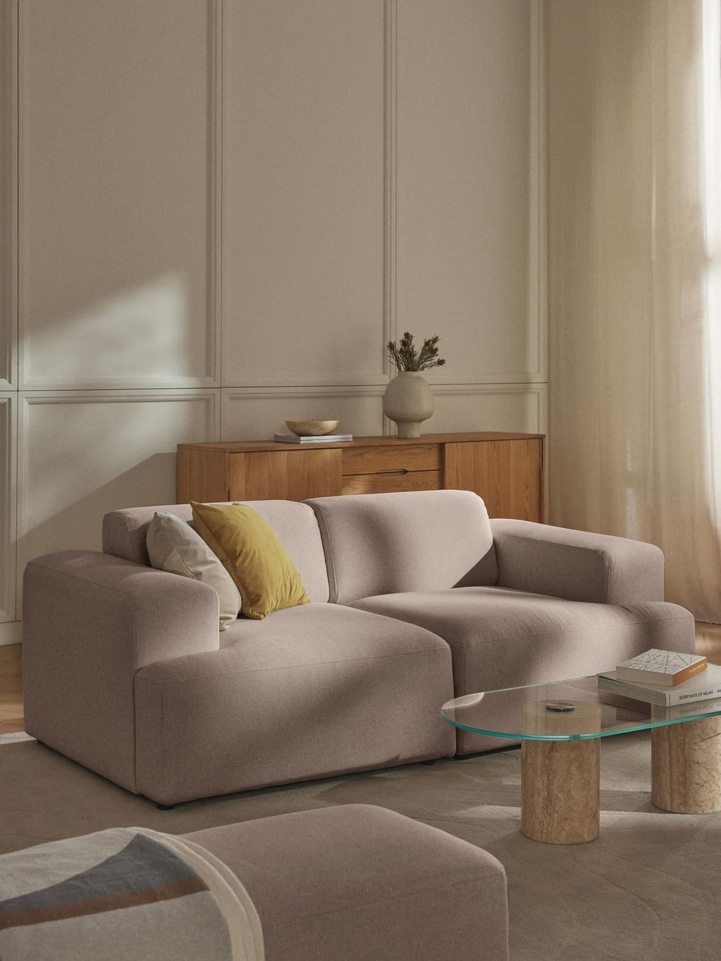 Melva Sofa (2-seater) — Taupe