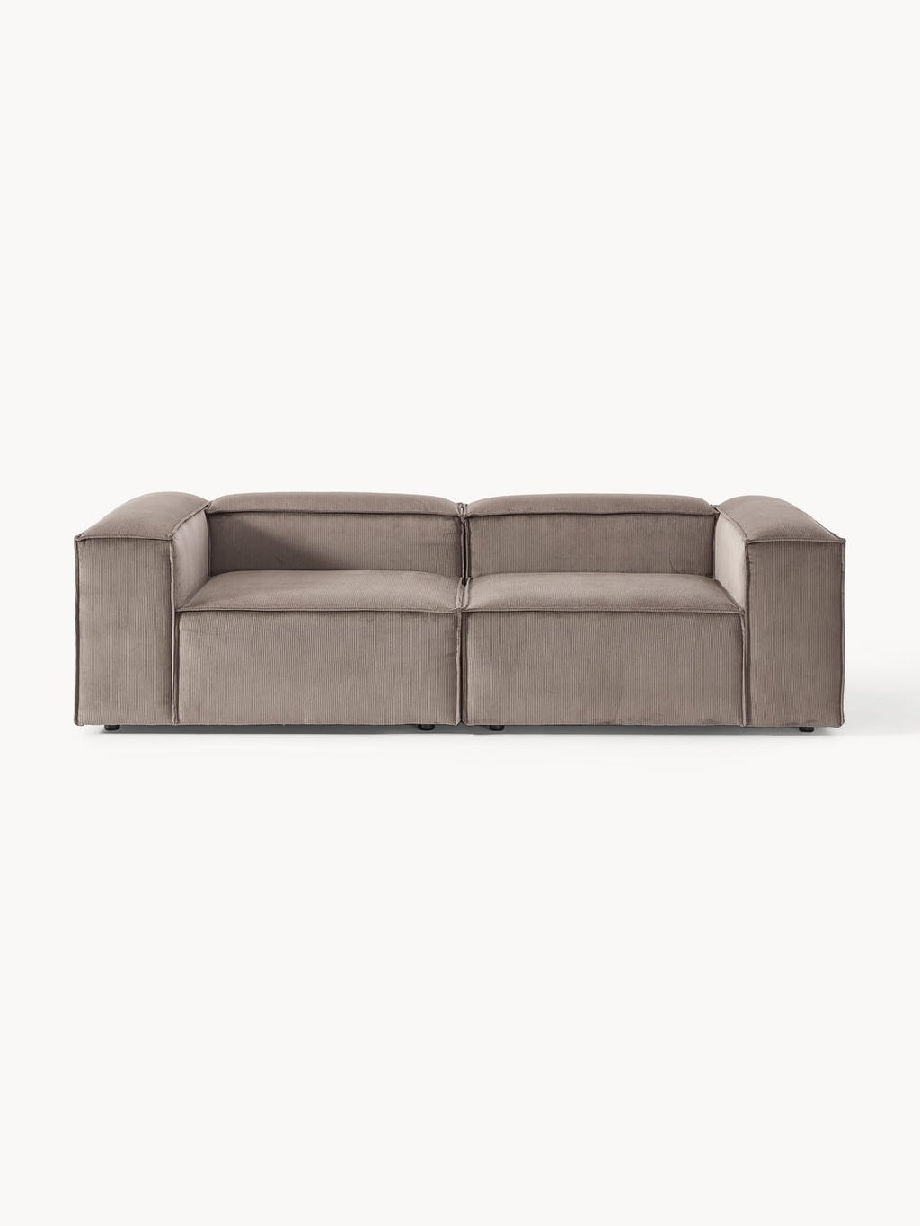 Lennon Modular Sofa (3-seater) in Corduroy — Mushroom