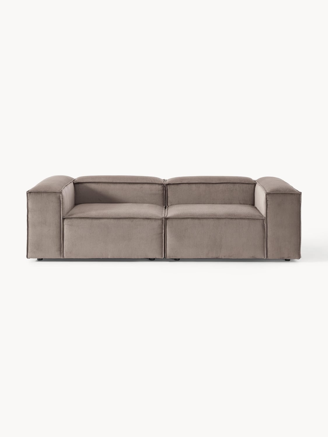 Lennon Modular Sofa (3-seater) in Corduroy — Mushroom