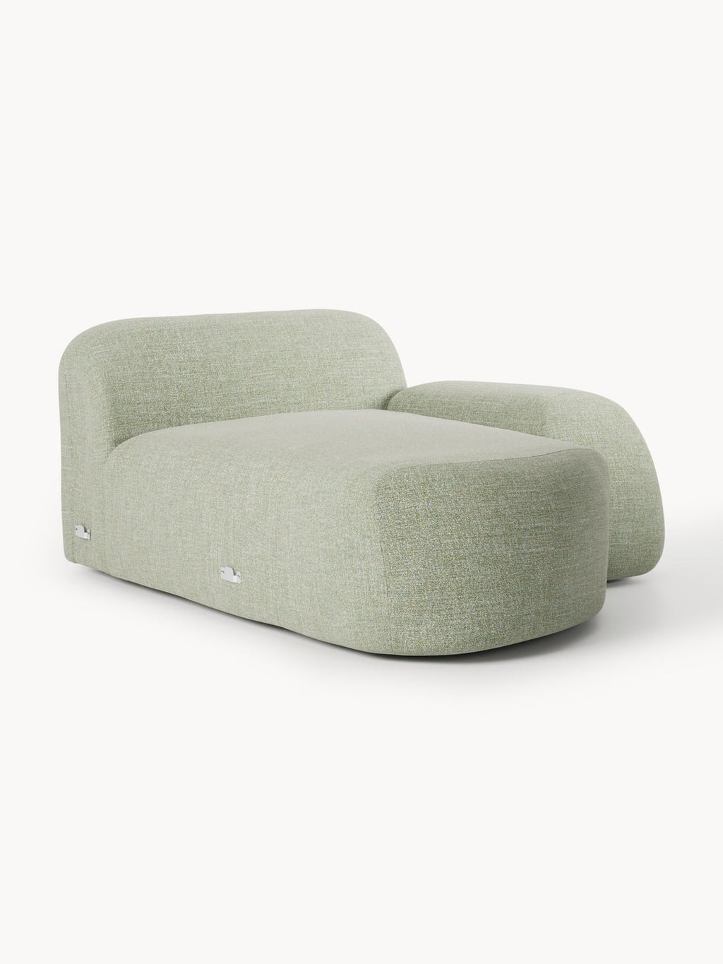 Wolke Bouclé-Chaise-Corner Module — Oatmeal