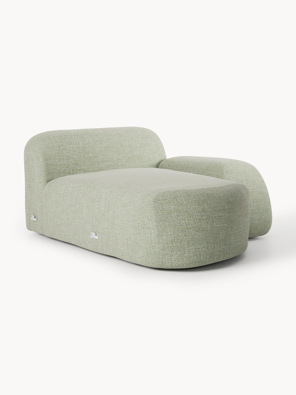 Wolke Bouclé-Chaise-Corner Module — Oatmeal