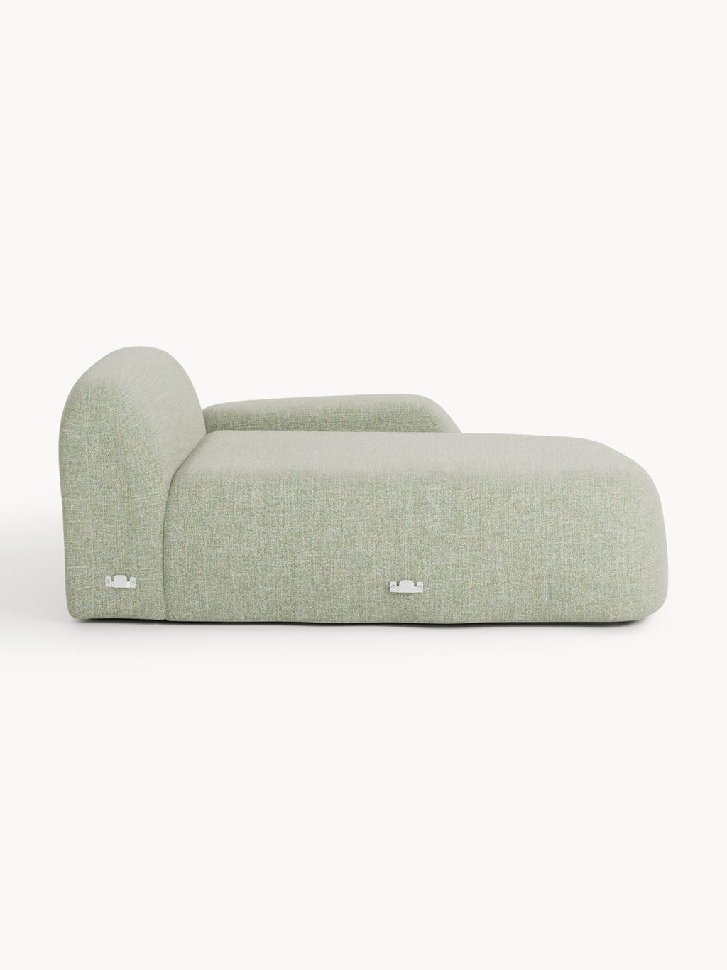 Wolke Bouclé-Chaise-Corner Module — Oatmeal