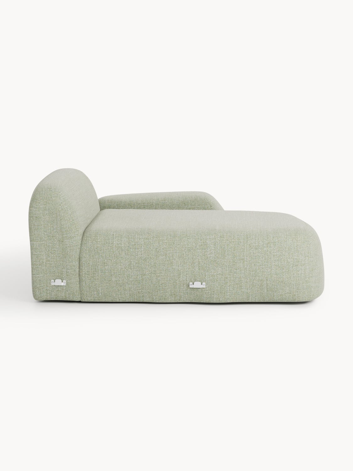 Wolke Bouclé-Chaise-Corner Module — Oatmeal