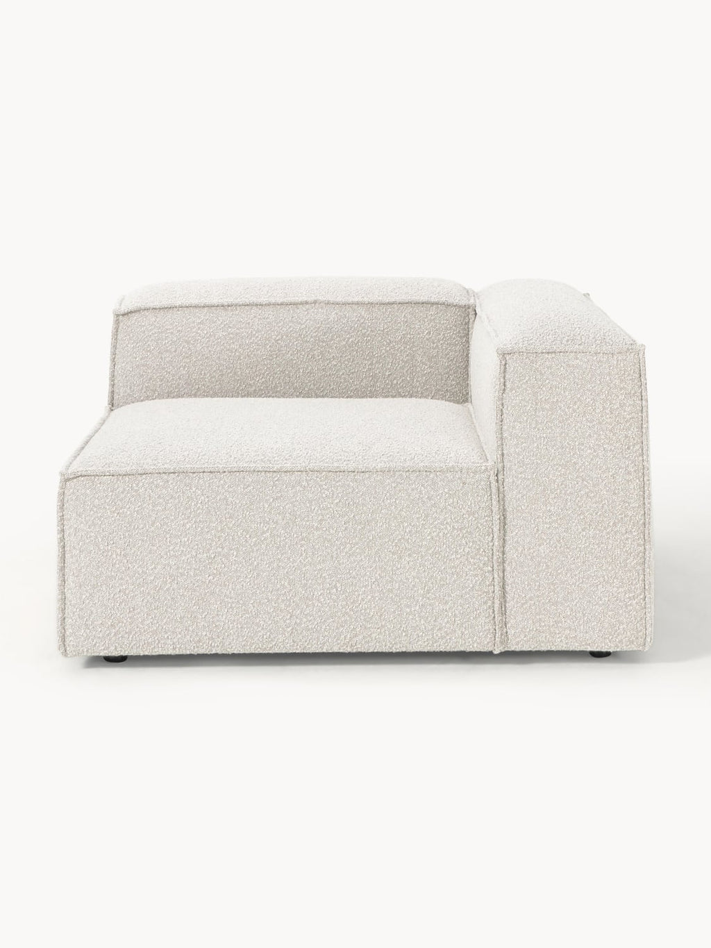 Lennon Corner Module in Bouclé — Light Grey