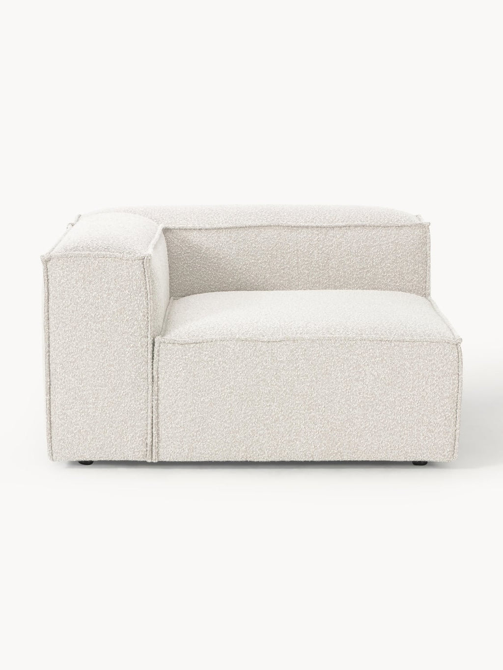 Lennon Corner Module in Bouclé — Light Grey